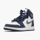 Air Jordan 1 Retro High COJP "Midnight Navy" Unisex Basketball Shoes White/Midnight Navy/Metallic S DC1788 100 AJ1 Jordan Sneakers