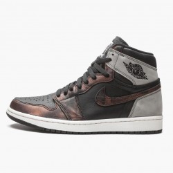 Air Jordan 1 Retro High "Light Army Rust Shadow Patina" 555088-033 Black/Grey-Rust Unisex Jordan Sneakers