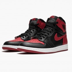 Nike Air Jordan 1 Retro High OG "Banned/Bred" Basketball Shoes 555088 001 Unisex AJ1 Sneakers