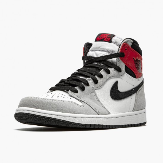 Air Jordan 1 Retro High OG "Light Smoke Grey" White/Black-Light Smoke Grey-V 555088 126 Mens/Womens AJ1 Jordan Sneakers