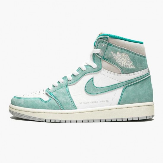 Air Jordan 1 Retro High "Turbo Green" Turbo Green/Sail-White Basektball Shoes 555088 311 Unisex Jordan Sneakers