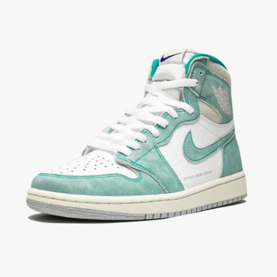 Air Jordan 1 Retro High "Turbo Green" Turbo Green/Sail-White Basektball Shoes 555088 311 Unisex Jordan Sneakers