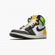 Air Jordan 1 Retro High White Black "Volt University Gold" Basketball Shoes 555088 118 AJ1 Sneakers