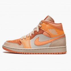 Air Jordan 1 Mid "Apricot Orange" DH4270 800 Atomic Orange/Apricot Agate-Terra Blush Unisex AJ1 Jordan Sneakers