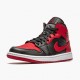 Air Jordan 1 Mid Banned (2020) 554724 074 Black/University Red-Black-Whi Unisex AJ1 Jordan Sneakers