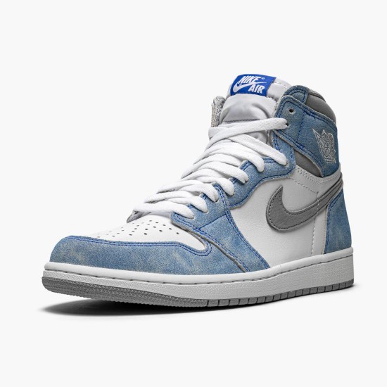 Air Jordan 1 Retro High OG "Hyper Royal" 555088 402 Hyper Royal/Light Smoke Grey-W Unisex AJ1 Jordan Sneakers