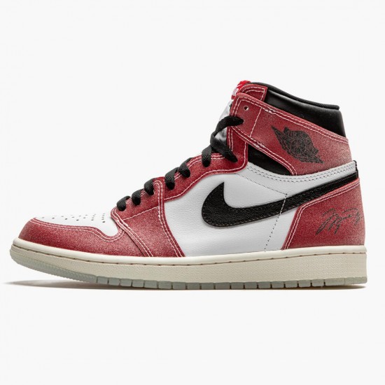 Air Jordan 1 Retro "High Trophy Room Chicago" DA2728 100 White/Varsity Red-Sail-Black Unisex AJ1 Jordan Sneakers