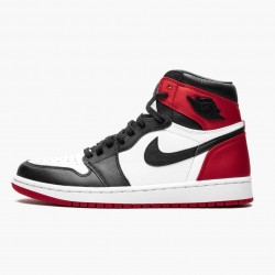 Nike Air Jordan 1 High OG "Satin Black Toe" Black/Black-White-Varsity Red CD0461 016 Mens/Womens AJ1 Jordan Sneakers