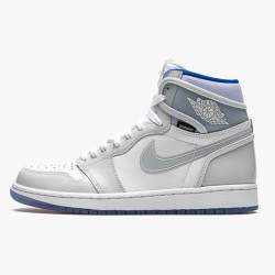 Nike Air Jordan 1 High Zoom "Racer Blue" White/White-Racer Blue Basketball Shoes AJ1 CK6637 104 Sneakers