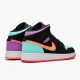 Nike Air Jordan 1 Mid "Candy" Black/Total Orange 554725 083 Mens/Womens AJ1 Jordan Sneakers