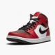 Nike Air Jordan 1 Mid "Chicago Black Toe" Black/Gym Red-White Basketball Shoes 554724 069 AF1 Sneakers