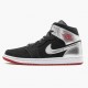 Nike Air Jordan 1 Mid "Johnny Kilroy" Black/Gym Red-Metallic Silver Sneakers 554724 057 AJ1 Basketball Shoes