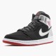 Nike Air Jordan 1 Mid "Johnny Kilroy" Black/Gym Red-Metallic Silver Sneakers 554724 057 AJ1 Basketball Shoes