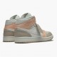 Nike Air Jordan 1 Mid "Milan" Sail/Light Bone-String-Shimmer CV3044 100 Basketball Shoes Unisex AJ1 Sneakers