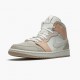 Nike Air Jordan 1 Mid "Milan" Sail/Light Bone-String-Shimmer CV3044 100 Basketball Shoes Unisex AJ1 Sneakers