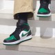 Nike Air Jordan 1 Mid "Pine Green" Black/Gym Red-White-Pine Green Basketball Shoes 554724 067 AJ1 Sneakers