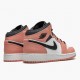 Nike Air Jordan 1 Mid "Pink Quartz" Pink Quartz/DK Smoke Grey Basketball Shoes 555112 603 AJ1 Sneakers