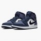 Nike Air Jordan 1 Mid "Sanded Purple" Obsidian/Sanded Purple/White 554724 445 Mens/Womens AJ1 Jordan Sneakers