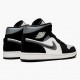 Nike Air Jordan 1 Mid "Satin Grey Toe" Black/Anthracite-Sail 852542 011 Sneakers AJ1 Basketball Shoes