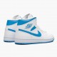 Nike Air Jordan 1 Mid "UNC" University Blue/White Basketball Shoes AJ1 Sneakers BQ6472 114