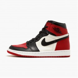 Nike Air Jordan 1 Retro High "Bred Toe" Red/Black/White 555088 610 Basketball Shoes Unisex AJ1 Sneakers