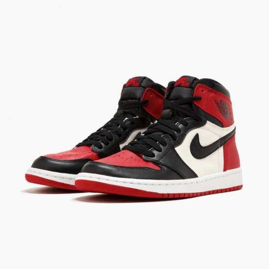 Nike Air Jordan 1 Retro High "Bred Toe" Red/Black/White 555088 610 Basketball Shoes Unisex AJ1 Sneakers