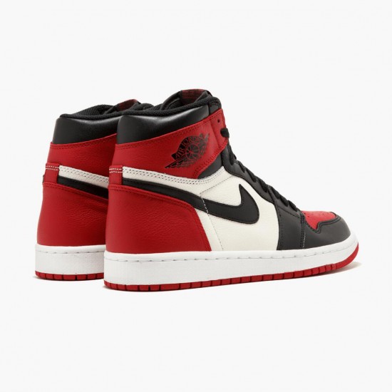 Nike Air Jordan 1 Retro High "Bred Toe" Red/Black/White 555088 610 Basketball Shoes Unisex AJ1 Sneakers