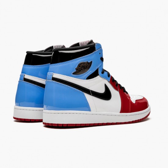 Nike Air Jordan 1 Retro High "Fearless" White/University-Blue-Varsity CK5666 100 Basketball Shoes Unisex AJ1 Sneakers