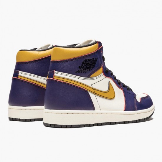 Nike Air Jordan 1 Retro High OG Defiant SB "LA to Chicago" Purple/Sail-University Gold-Bl CD6578 507 Unisex AJ1 Jordan Sneakers