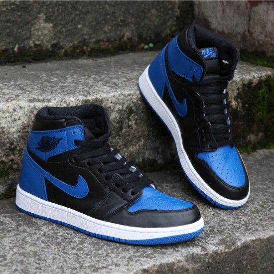 Nike Air Jordan 1 Retro High OG "Royal" Black/Royal-White Basketball Shoes 555088 007 AJ1 Sneakers