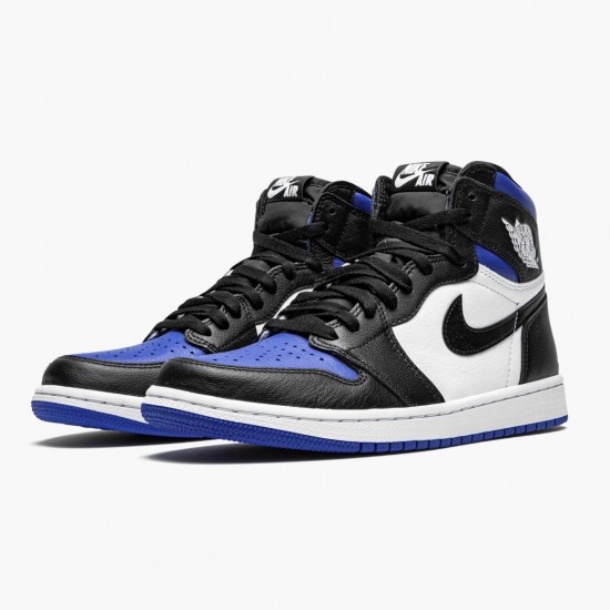 Nike Air Jordan 1 Retro High OG "Royal Toe" Black/White-Game Royal-Black Basketball Shoes 555088 041 Sneakers