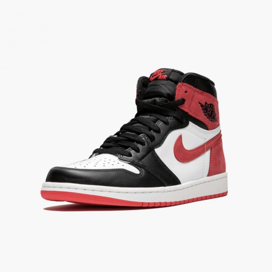 Nike Air Jordan 1 Retro High OG "Track Red" Summit White/Track Red-Black 555088 112 Mens/Womens AJ1 Jordan Sneakers