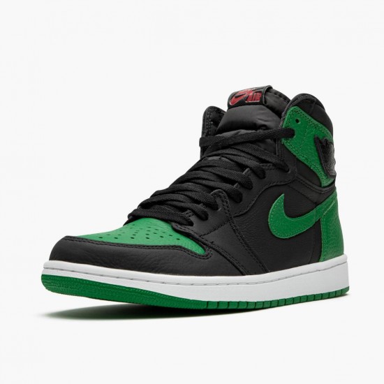 Nike Air Jordan 1 Retro High "Pine Green" Black/White-Pine Green/Gym Red Basketball Shoes 555088 030 AF1 Sneakers