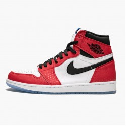 Nike Air Jordan 1 Retro High "Spider-Man Origin Story" Gym Red/Black-White-Photo Blue 555088 602 Mens AJ1 Jordan Sneakers