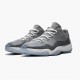 Air Jordan 11 Low "Cool Grey" Unisex Basketball Shoes 528895 003 Medium Grey/White-Gunsmoke AJ11 Black Jordan Sneakers