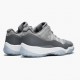 Air Jordan 11 Low "Cool Grey" Unisex Basketball Shoes 528895 003 Medium Grey/White-Gunsmoke AJ11 Black Jordan Sneakers