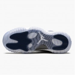 Air Jordan 11 Low "Navy Snakeskin" Mens Basketball Shoes CD6847 102 Whiite Black-Navy AJ11 Black Jordan Sneakers