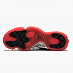 Air Jordan 11 Retro "Bred" Mens Basketball Shoes 378037 010 Black/Varsity Red-White AJ11 Black Jordan Sneakers