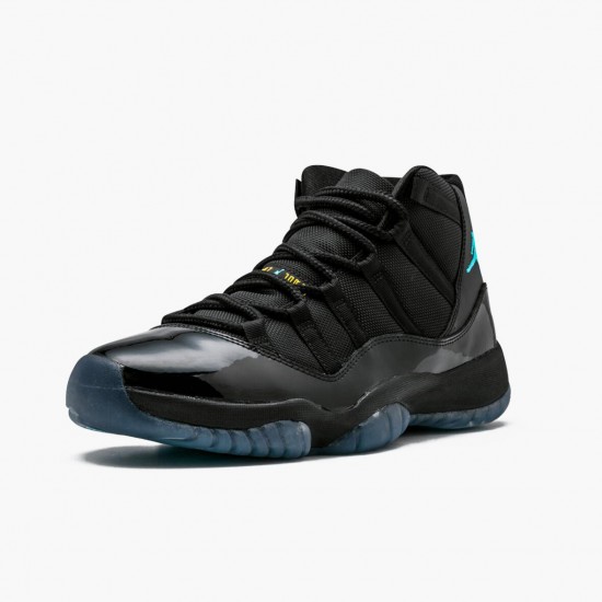 Air Jordan 11 Retro "Gamma Blue" Mens Basketball Shoes 378037 006 Black/Gamma Blue-Varsity Maize AJ11 Black Jordan Sneakers