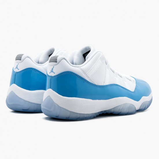 Air Jordan 11 Retro Low "University Blue" Unisex Basketball Shoes 528895 106 White/University Blue AJ11 Black Jordan Sneakers