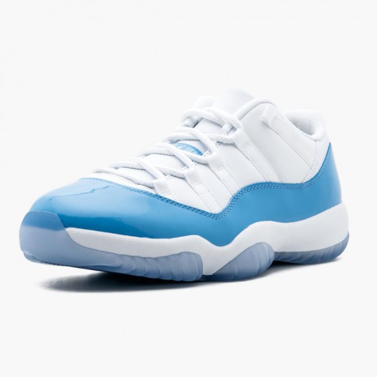 Air Jordan 11 Retro Low "University Blue" Unisex Basketball Shoes 528895 106 White/University Blue AJ11 Black Jordan Sneakers