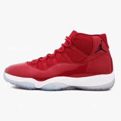 Air Jordan 11 Retro "Win Like 96" Unisex Basketball Shoes 378037 623 Gym Red/Black-White AJ11 Black Jordan Sneakers