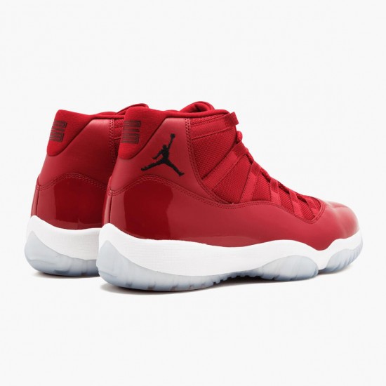 Air Jordan 11 Retro "Win Like 96" Unisex Basketball Shoes 378037 623 Gym Red/Black-White AJ11 Black Jordan Sneakers