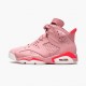 Air Jordan 6 Retro "Aleali May" WMNS Basketball Shoes CI0550 600 Rust Pink/Bright Crimson AJ6 Black Jordan Sneakers