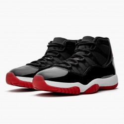 Nike Air Jordan 11 Retro "Bred” 2019 Black/White/Varsity-Red Basketball Shoes 378037 061 AJ11 Sneakers