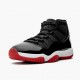 Nike Air Jordan 11 Retro "Bred” 2019 Black/White/Varsity-Red Basketball Shoes 378037 061 AJ11 Sneakers