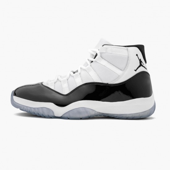 Nike Air Jordan 11 Retro "Concord" 2018  White/Black-Concord Basketball Shoes 378037 100 AJ11 Sneakers