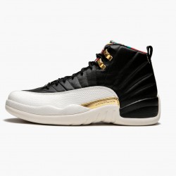 Nike Air Jordan 12 Retro 2019 CNY "Chinese New Year" Black/True Red-Sail Noir Basketball Shoes CI2977 006 AJ12 Sneakers