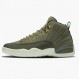 Air Jordan 12 Retro "Chris Paul Class of 2003" Mens AJ12 Basketball Shoes 130690 301 Olive Canvas/Sail/Black-Metall Jordan Sneakers