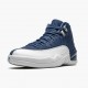 Air Jordan 12 Retro "Indigo" Mens AJ12 Basketball Shoes 130690 404 Stone Blue/Legend Blue-Obsidia Jordan Sneakers